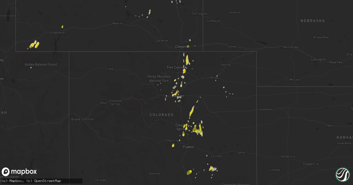 Hail map on May 26, 2023
