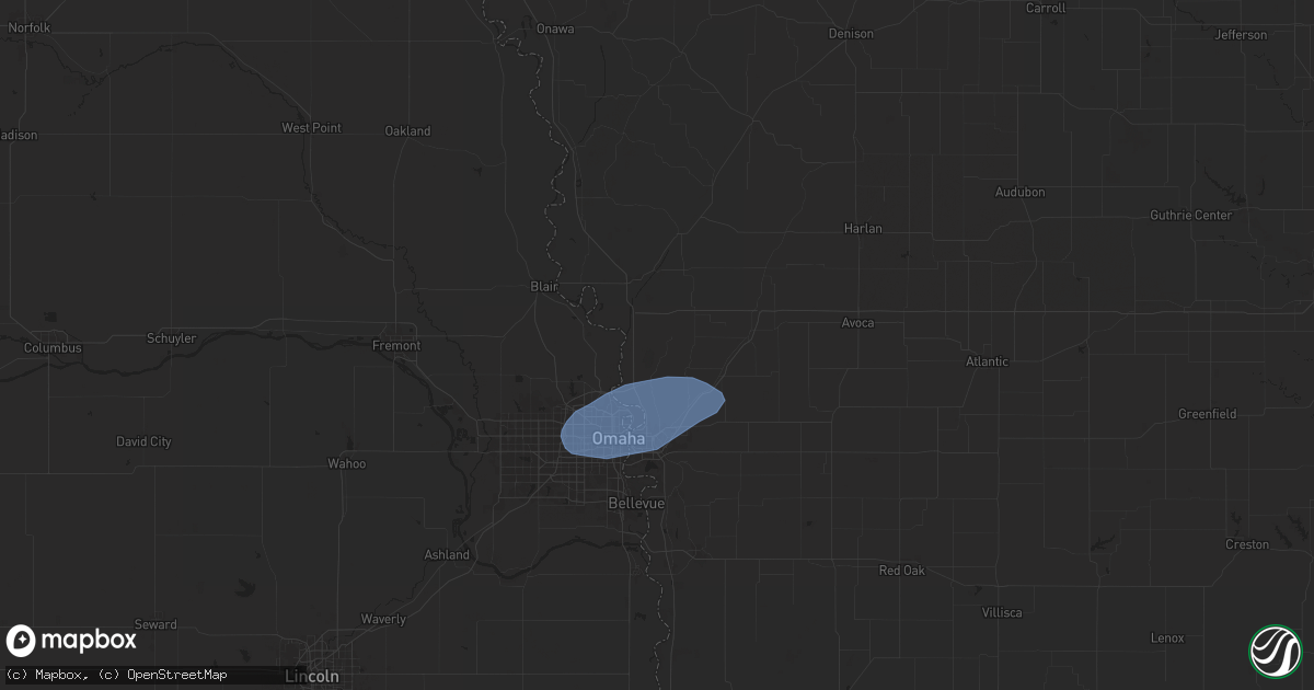 Hail map in Honey Creek, IA on May 26, 2024