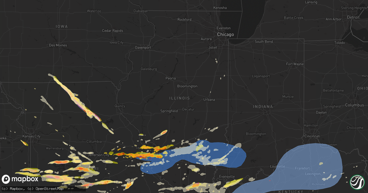 Hail Map in Illinois on May 26, 2024 - HailTrace