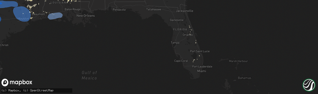 Hail map in Florida on May 26, 2025