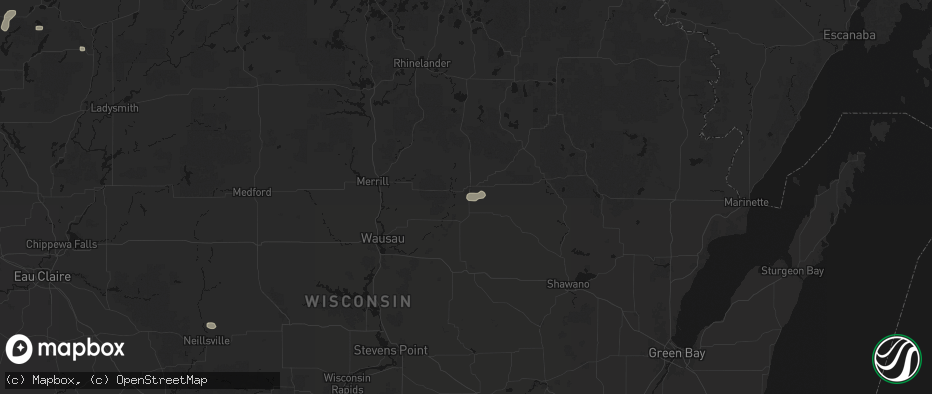 Hail map in Antigo, WI on May 26, 2026