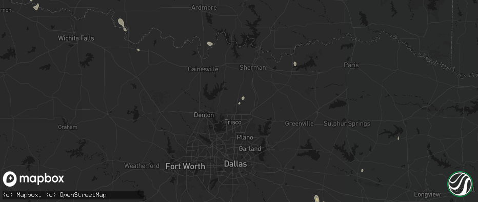 Hail map in Celina, TX on May 26, 2026