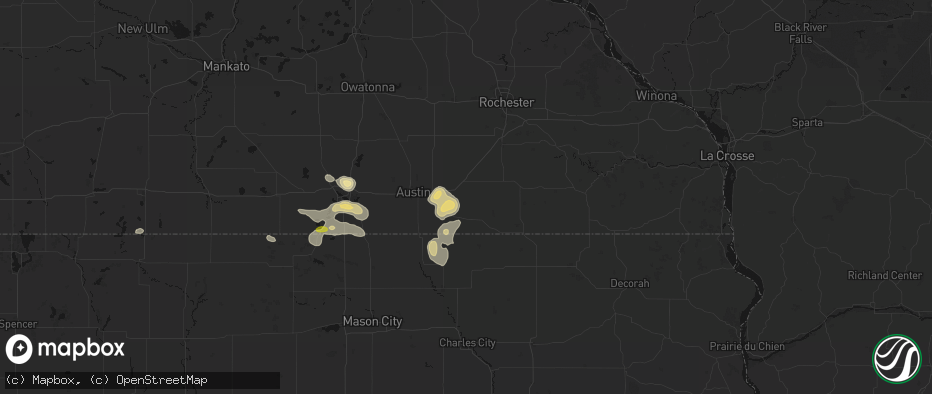 Hail map in Elkton, MN on May 26, 2026
