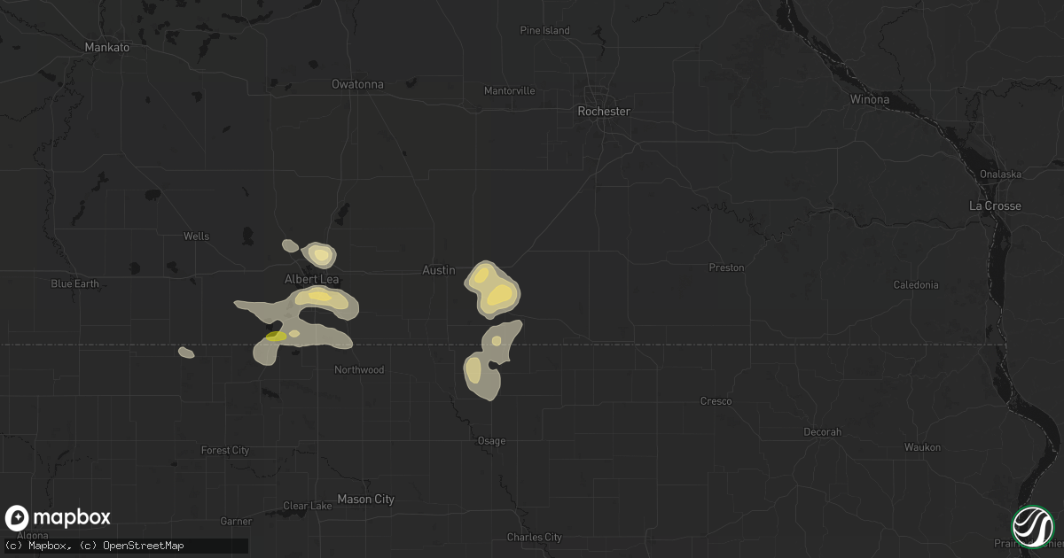 Hail map in Elkton, MN on May 26, 2026