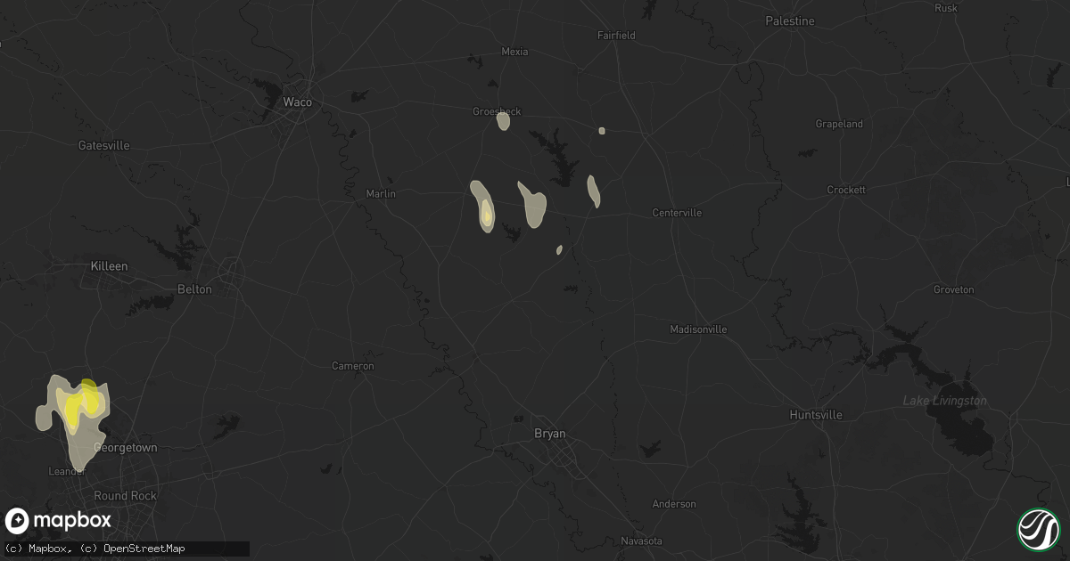 Hail map in Franklin, TX on May 26, 2026
