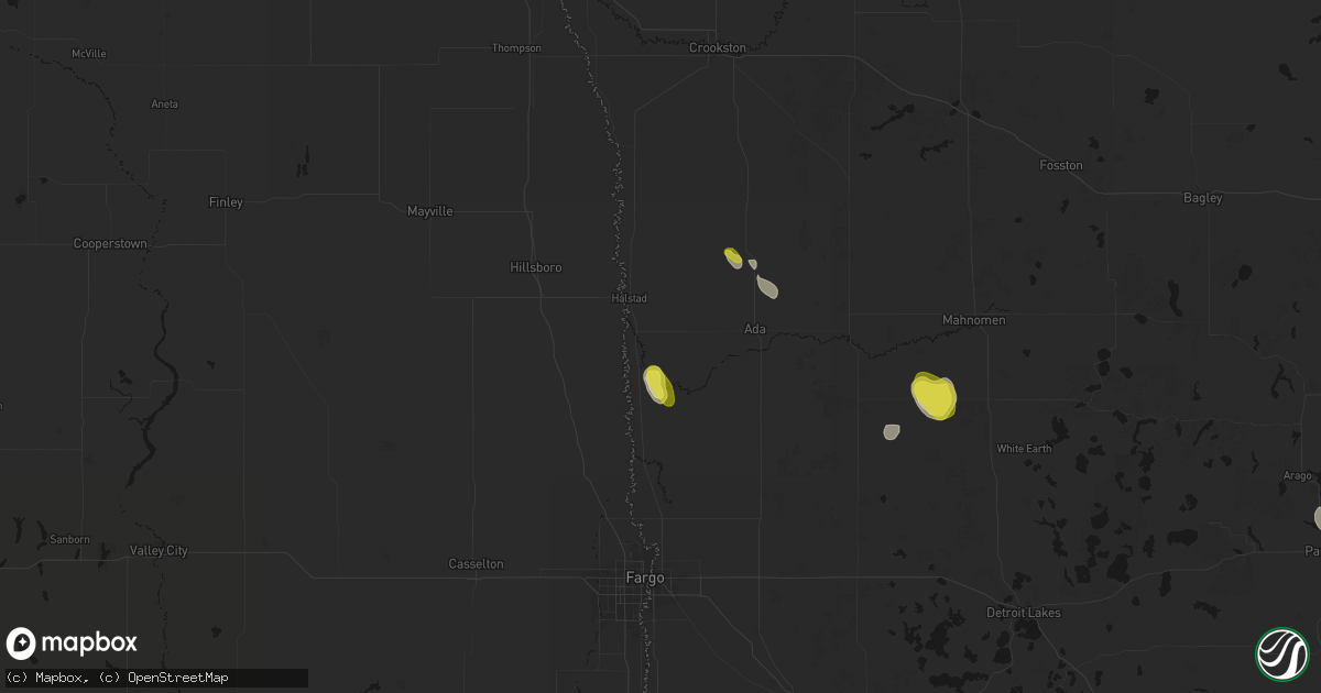 Hail map in Hendrum, MN on May 26, 2026