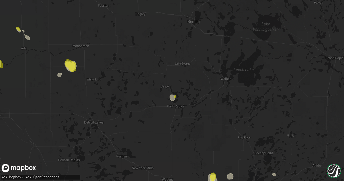 Hail map in Park Rapids, MN on May 26, 2026