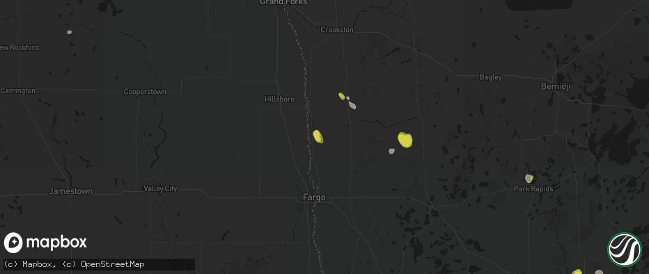 Hail map in Perley, MN on May 26, 2026