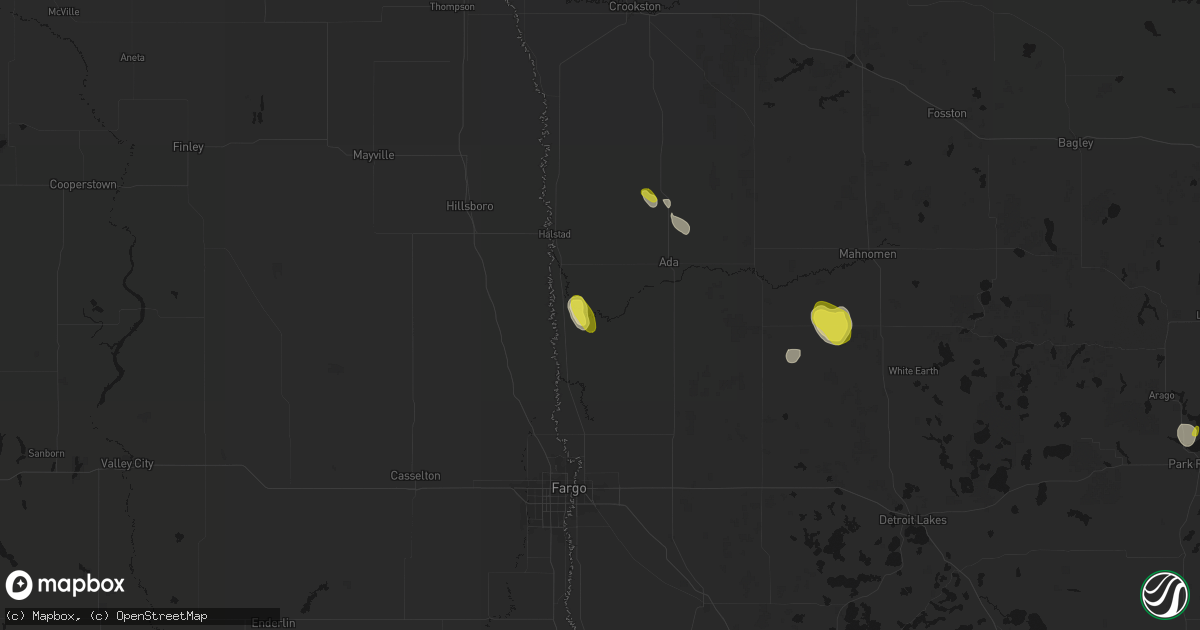 Hail map in Perley, MN on May 26, 2026
