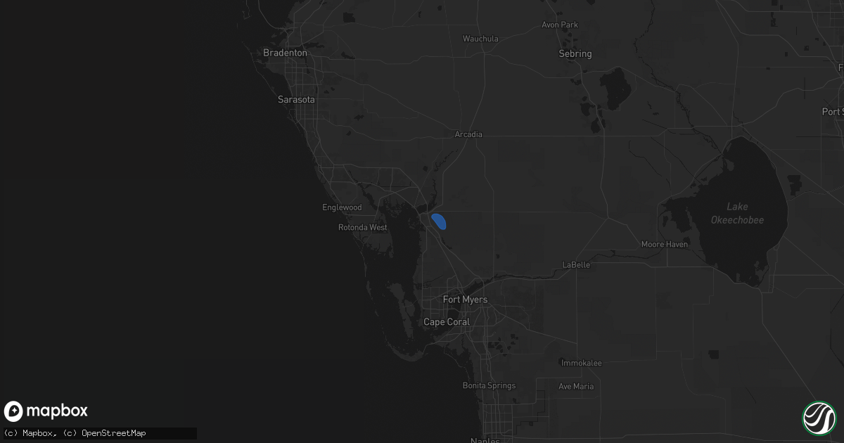 Hail map in Punta Gorda, FL on May 26, 2026