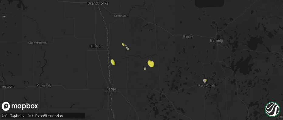 Hail map in Twin Valley, MN on May 26, 2026