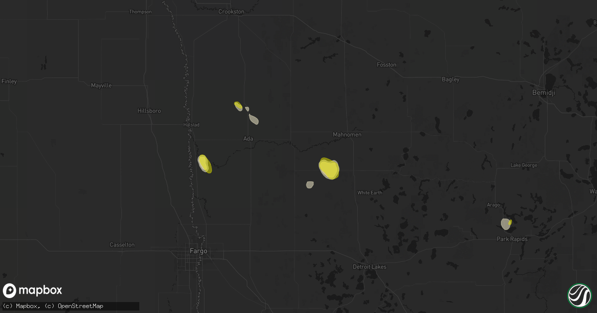 Hail map in Twin Valley, MN on May 26, 2026