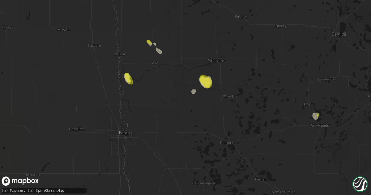 Hail map in Ulen, MN on May 26, 2026
