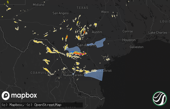 Hail map preview on 05-26-2026