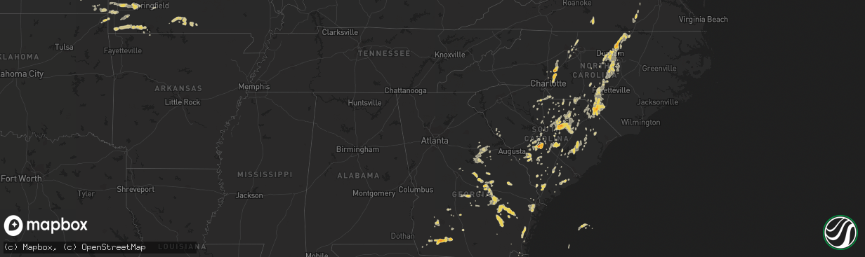 Hail map on May 27, 2011