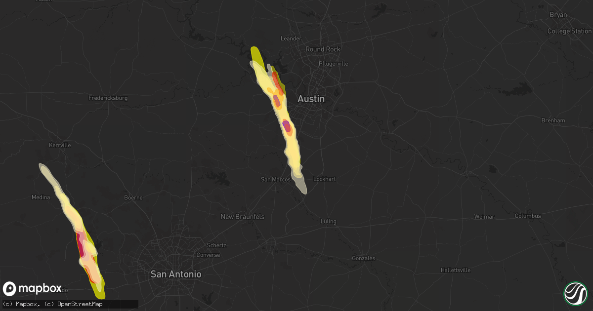 Hail map in Kyle, TX on May 27, 2014