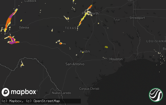 Hail map preview on 05-27-2015