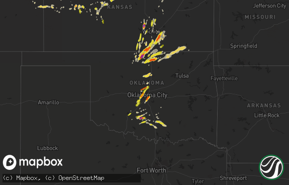 Hail map preview on 05-27-2016