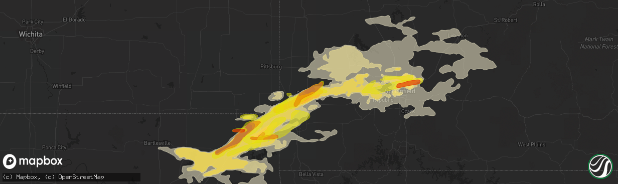 Hail map in Carthage, MO on May 27, 2017