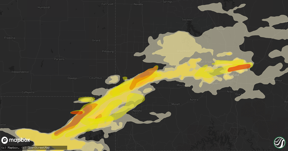 Hail map in Carthage, MO on May 27, 2017