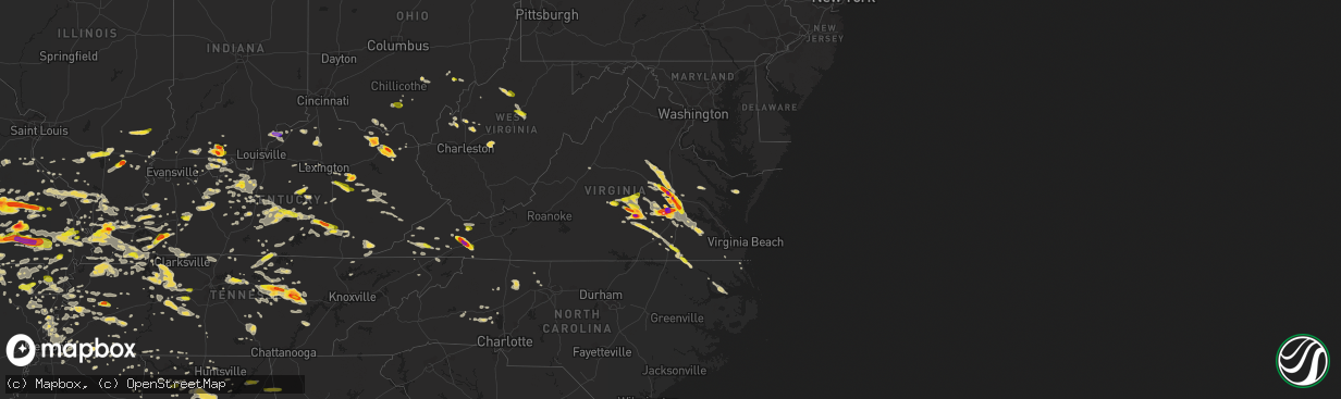 Hail map on May 27, 2017