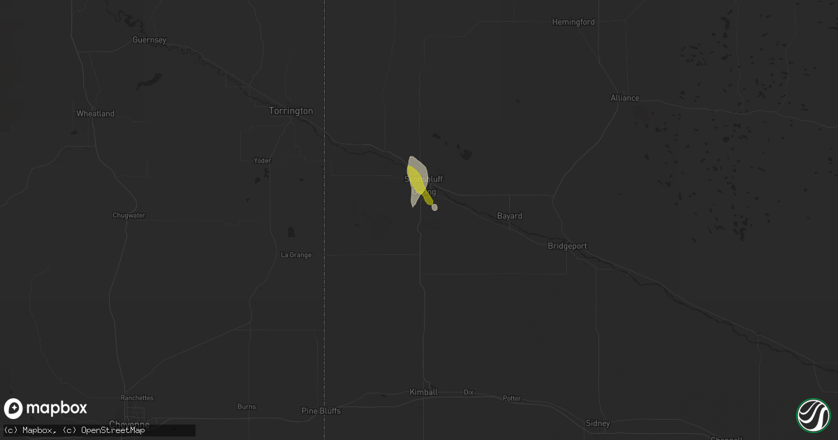 Hail map in Gering, NE on May 27, 2018