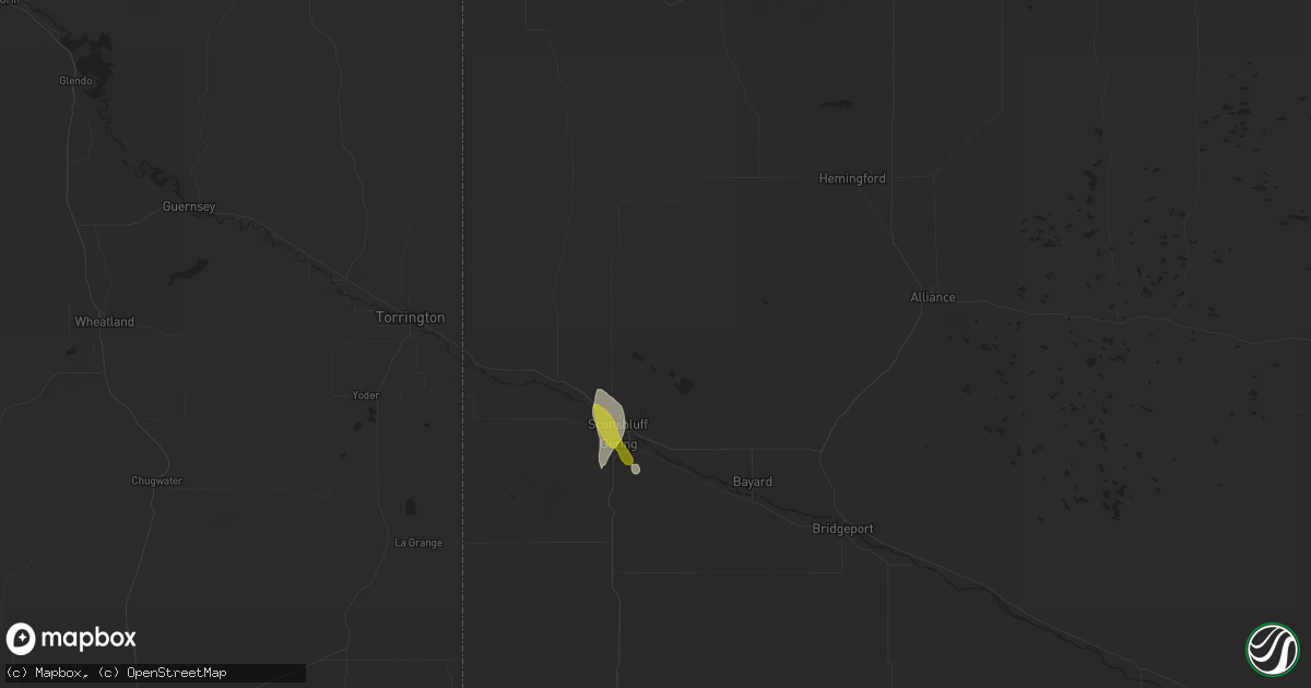 Hail map in Scottsbluff, NE on May 27, 2018