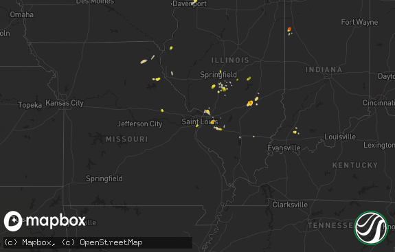 Hail map preview on 05-27-2018