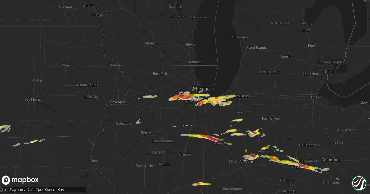 Hail map on May 27, 2019