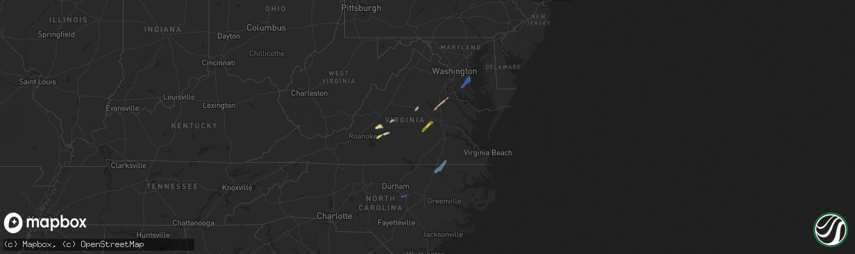 Hail map on May 27, 2022