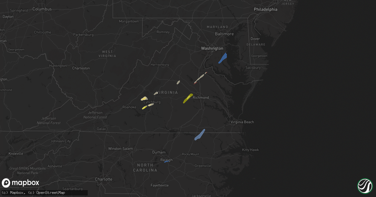 Hail map on May 27, 2022