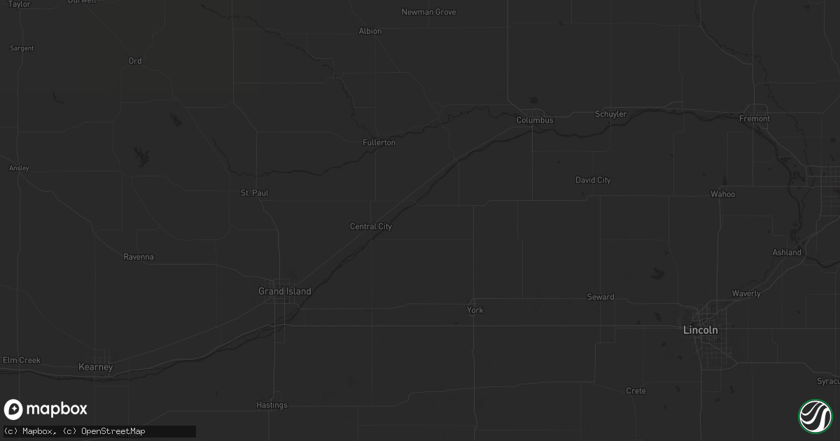 Hail map in Newcastle, WY on May 27, 2023
