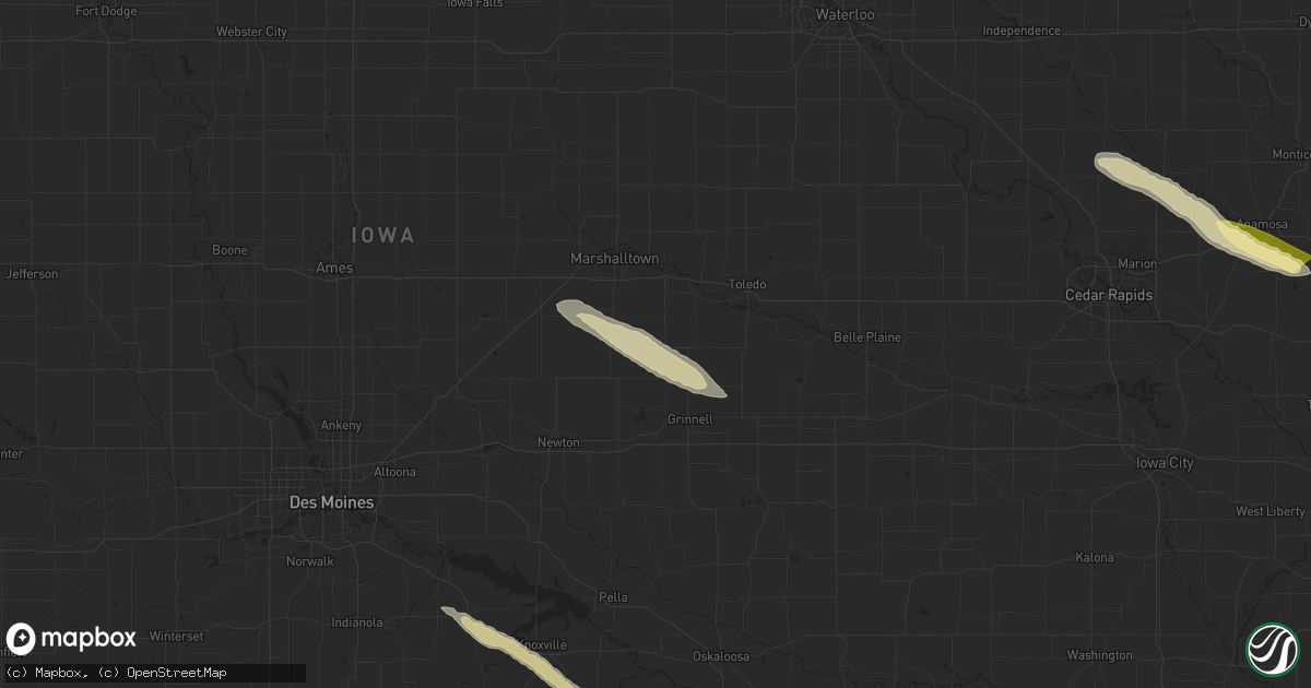 Hail map in Gilman, IA on May 27, 2024