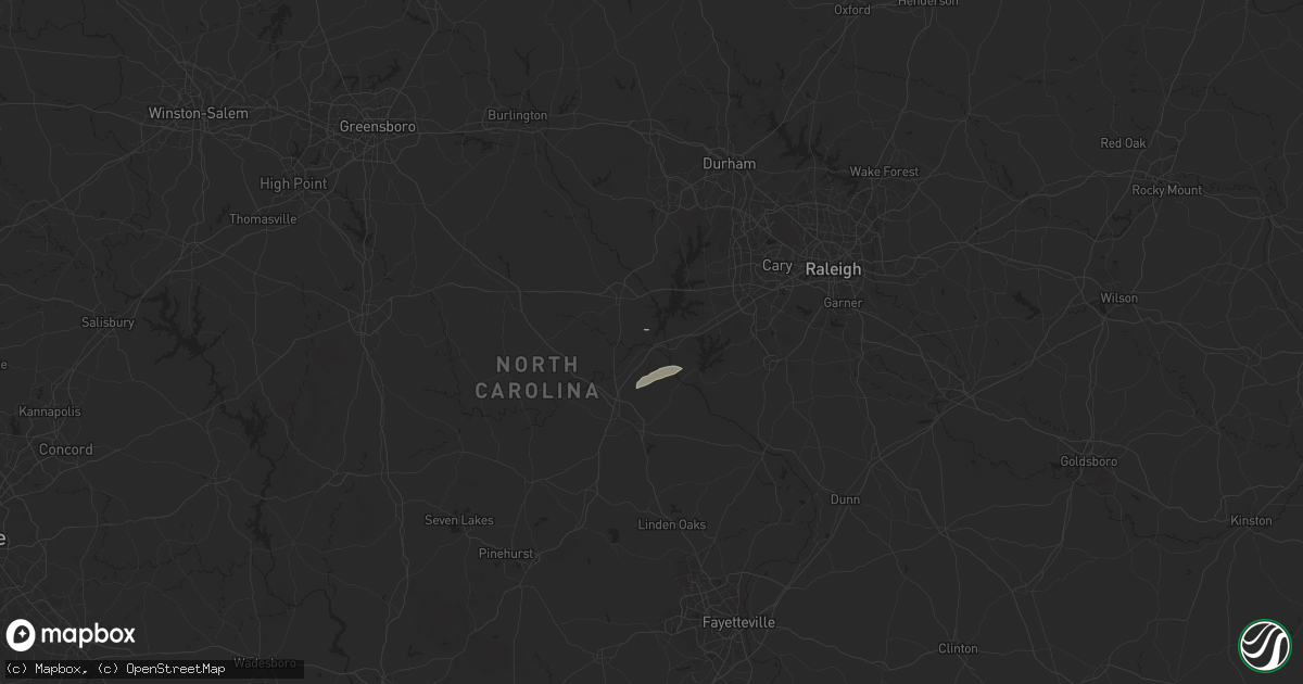 Hail map in Moncure, NC on May 27, 2024