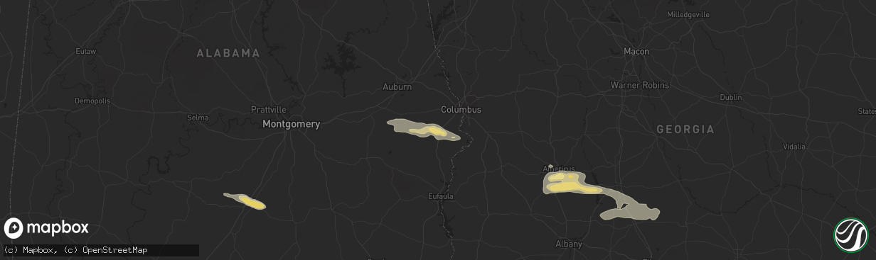 Hail map in Seale, AL on May 27, 2024