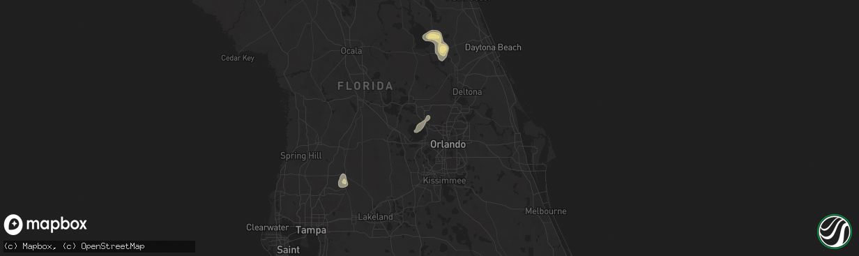 Hail map in Apopka, FL on May 27, 2025