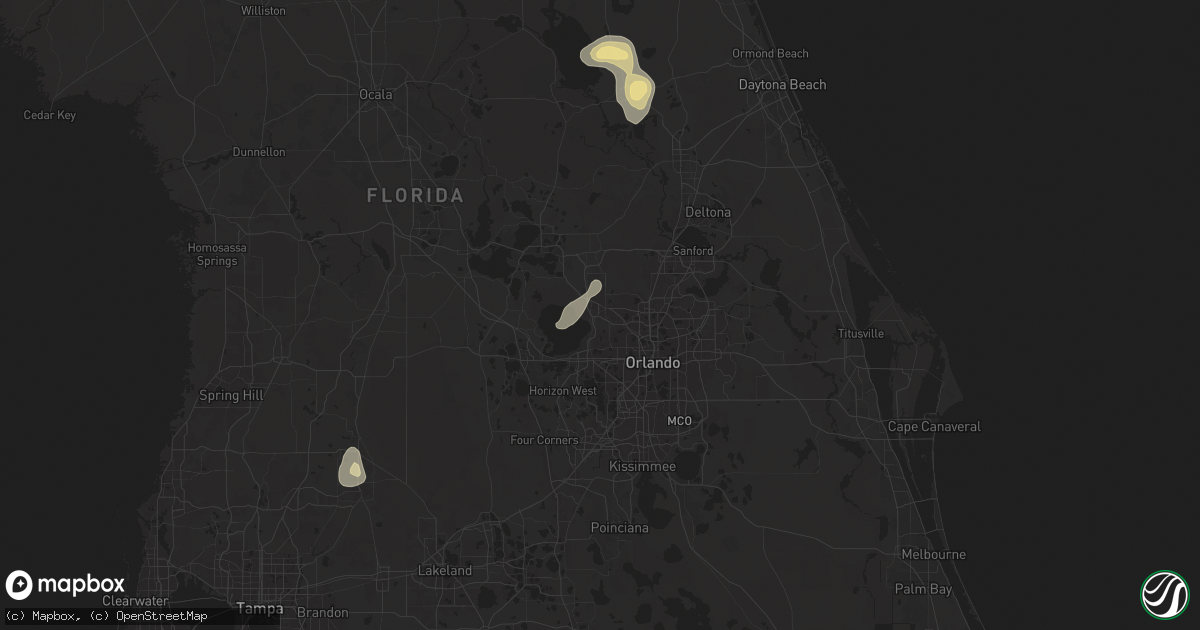 Hail map in Apopka, FL on May 27, 2025
