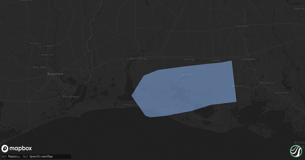 Hail map in Bell City, LA on May 27, 2025