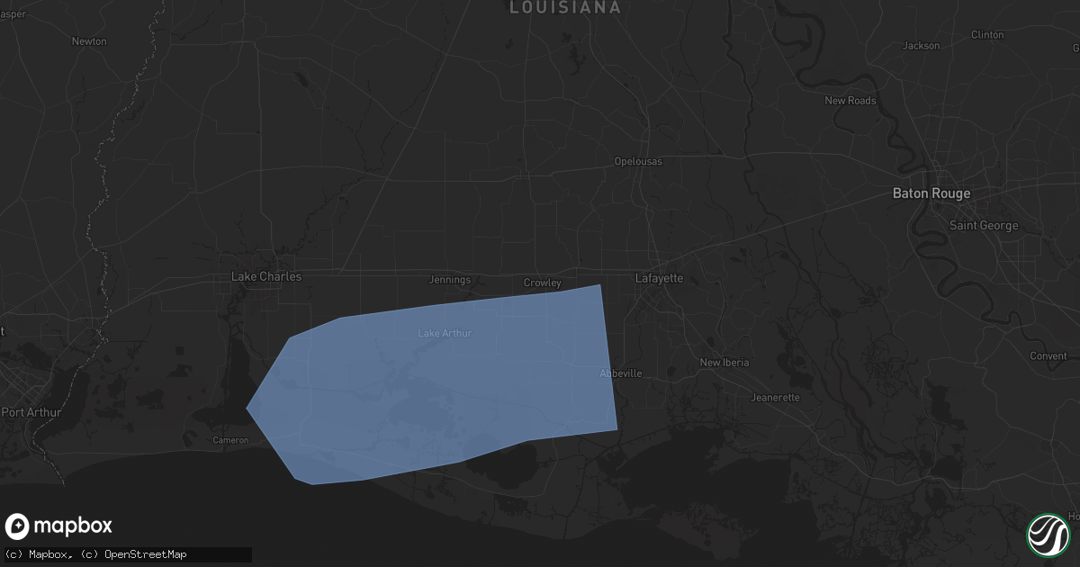 Hail map in Crowley, LA on May 27, 2025