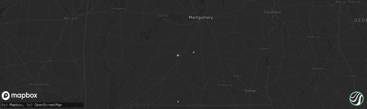 Hail map in Greenville, AL on May 27, 2025