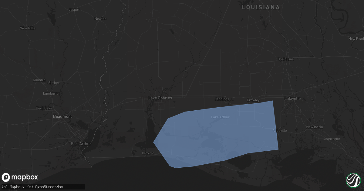 Hail map in Iowa, LA on May 27, 2025