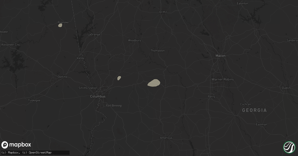 Hail map in Junction City, GA on May 27, 2025