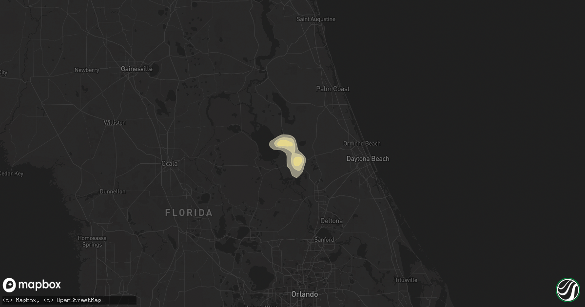 Hail map in Pierson, FL on May 27, 2025