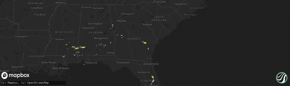 Hail map on May 27, 2025