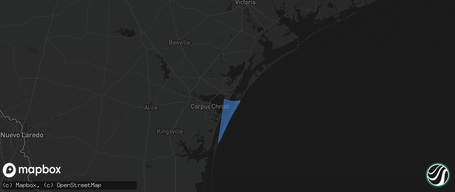 Hail map in Ingleside, TX on May 27, 2026