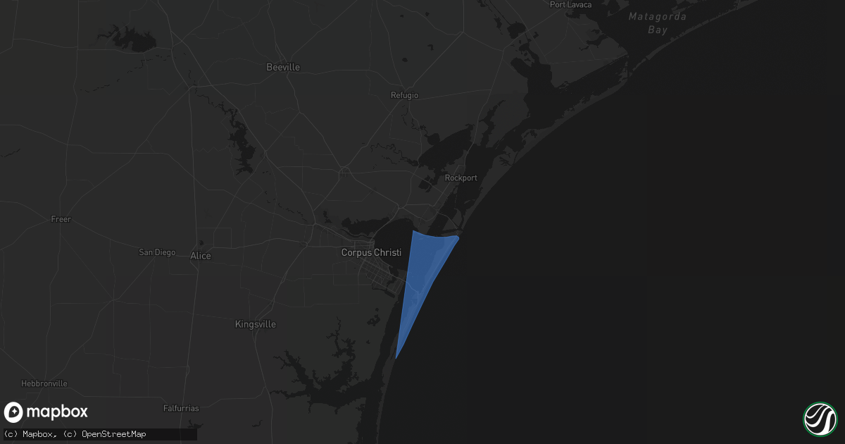 Hail map in Ingleside, TX on May 27, 2026