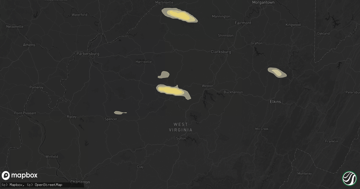 Hail map in Linn, WV on May 27, 2026