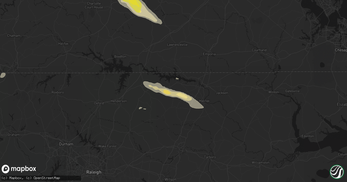Hail map in Littleton, NC on May 27, 2026