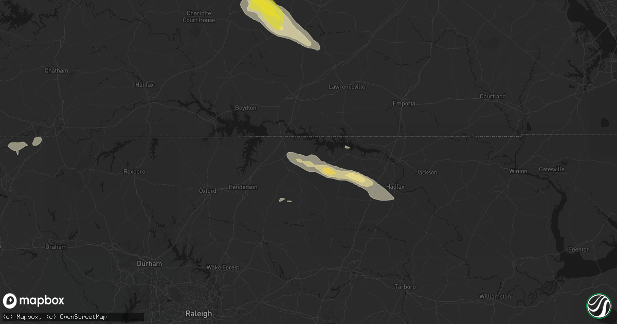 Hail map in Macon, NC on May 27, 2026