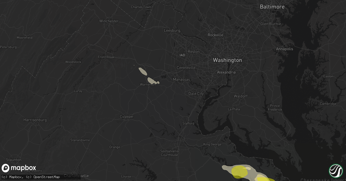Hail map in Nokesville, VA on May 27, 2026